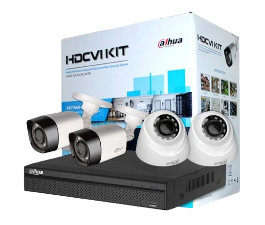 KIT DE 4 VIDEO SURVEILLANCE DAHUA