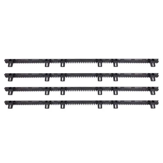Crémaillère 1 m Acier galvanisé 30 x 12 avec entretoises et vis Pour moteur de porte ou portail coulissant Standard Compatible avec tous les marque de moteur